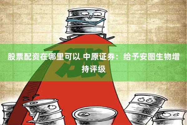 股票配资在哪里可以 中原证券：给予安图生物增持评级