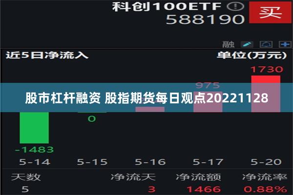 股市杠杆融资 股指期货每日观点20221128